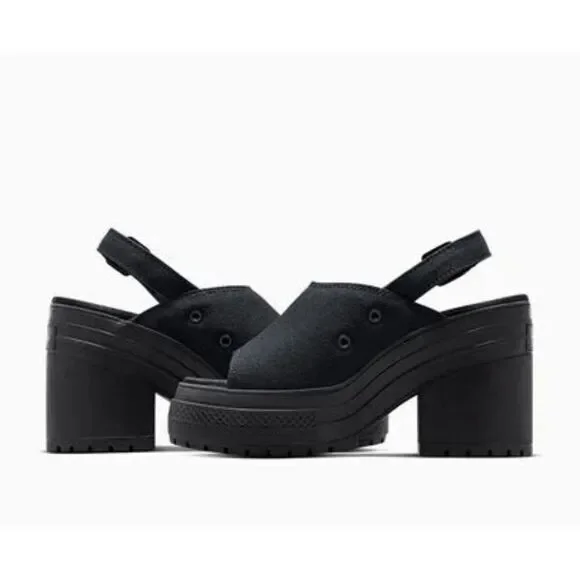 Converse Chuck 70 De Luxe Sandal Heel Black - A12567C Size 7.5 - Picture 3 of 9